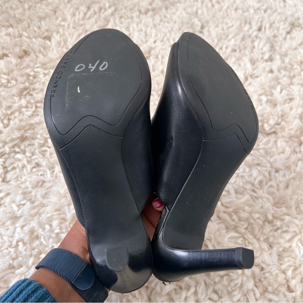 Franco Sarto Black High Heels Mules - Size 8.5 - Picture 6 of 12